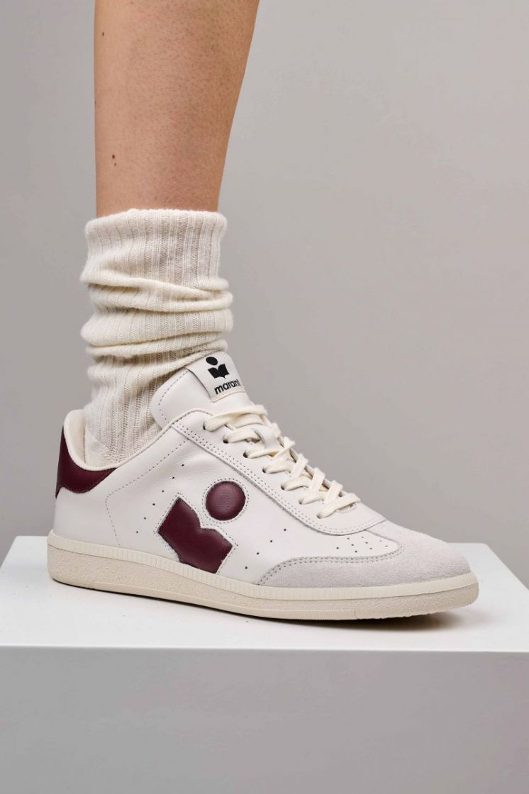  ECRU/BURGUNDY